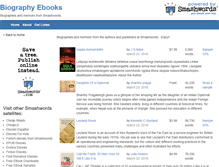 Tablet Screenshot of biography-ebooks.com